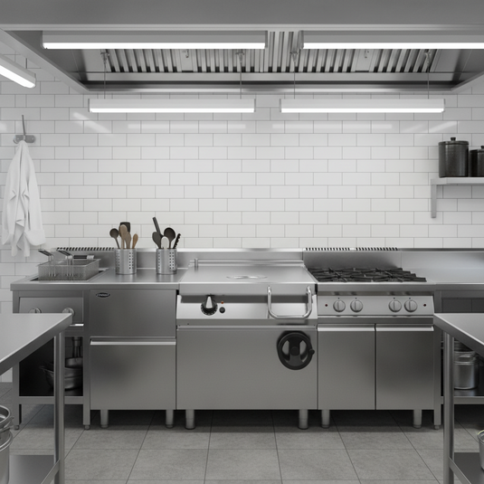 Electric Tilting Pan tank 60 liter stainless steel finish
