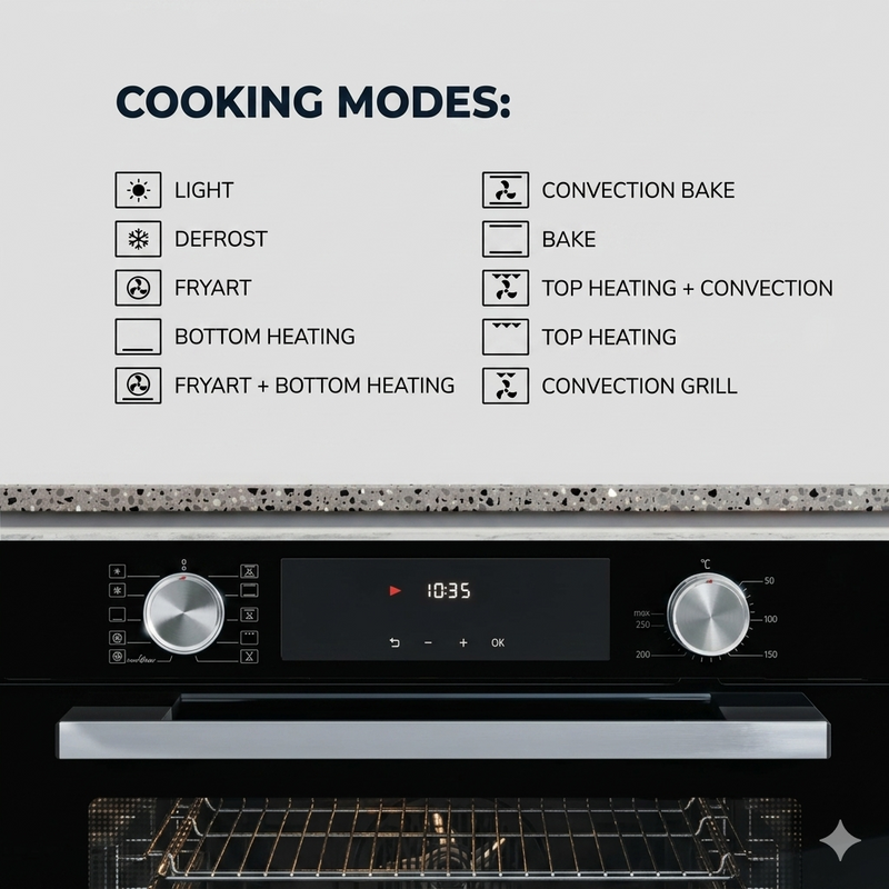 Load image into Gallery viewer, Millen 60cm Built-in Electric Oven MEO 6005 BL 10 Cooking Modes 3260W, 3 Year Warranty

