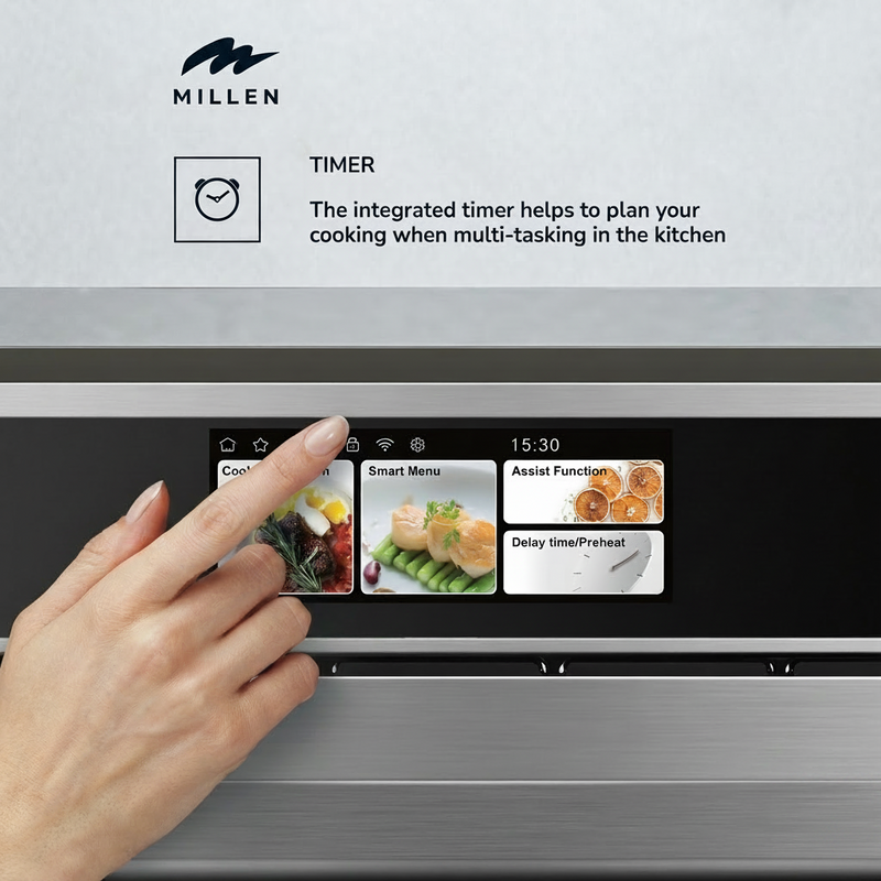 Load image into Gallery viewer, Millen Built In Electric Steam Oven with TFT Display MEOS 605 IX

