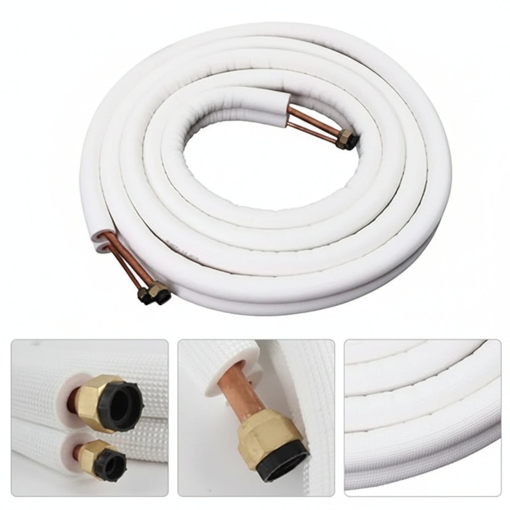 Generic Air Conditioner Tube 1/4 3/8 Insulated Copper Pipe 5M Air Conditioning Pipe