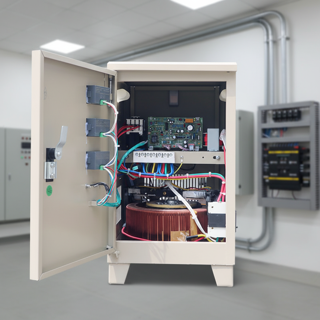 Andeli Fully Automatic Voltage Stabilizer SVC 10000 VA 10 KVA Single (1) Phase 220V For Home Use