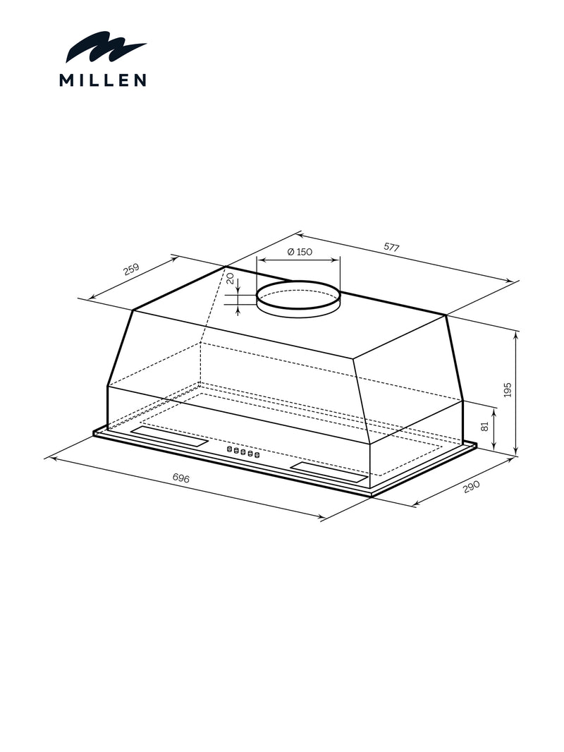 Load image into Gallery viewer, Millen Kitchen Hood HYPER M 900 BBL
