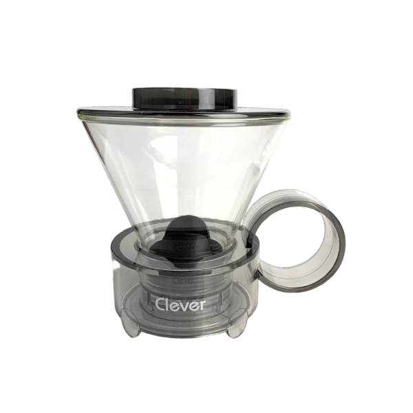Clever NEW Coffee Dripper Official, Glass Style Coffee Maker Hassle-Free Ways Make Manual Pour Over Coffee & Cold Brew, 18 Fl Oz.