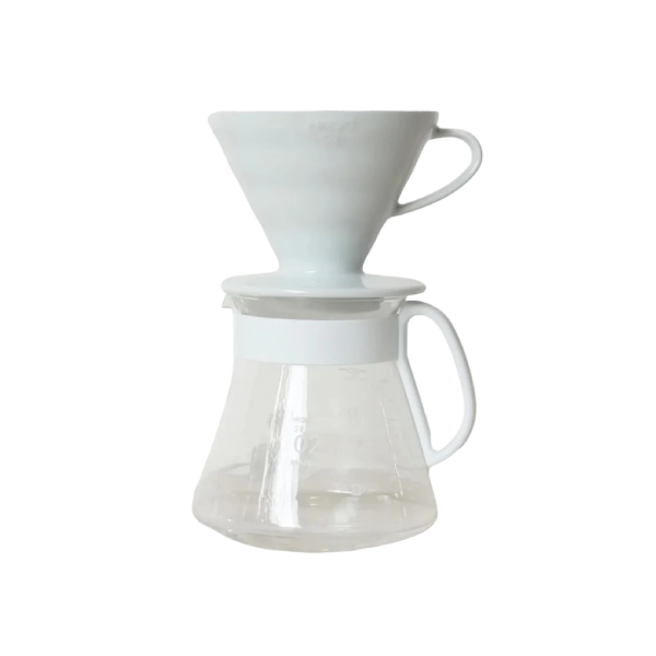Load image into Gallery viewer, Hario V60 Glass Coffee Brewing Kit S-VGBK-02-T 600ml: Complete Pour Over Set

