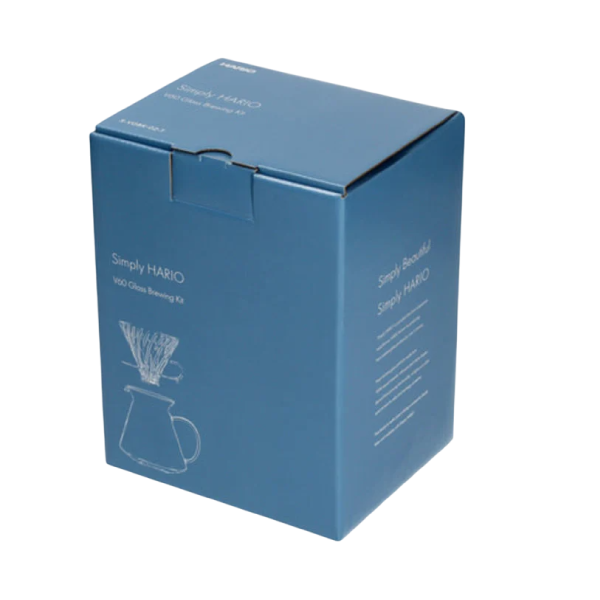 Load image into Gallery viewer, Hario V60 Glass Coffee Brewing Kit S-VGBK-02-T 600ml: Complete Pour Over Set
