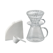 Hario V60 Glass Coffee Brewing Kit S-VGBK-02-T 600ml: Complete Pour Over Set