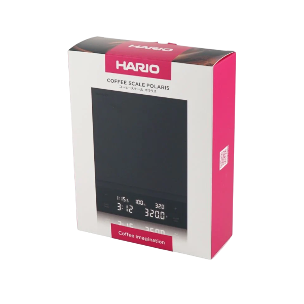 Load image into Gallery viewer, Hario Coffee Scale Polaris CST-2000-B 2000g: Black/White with Timer &amp; Ratio Function
