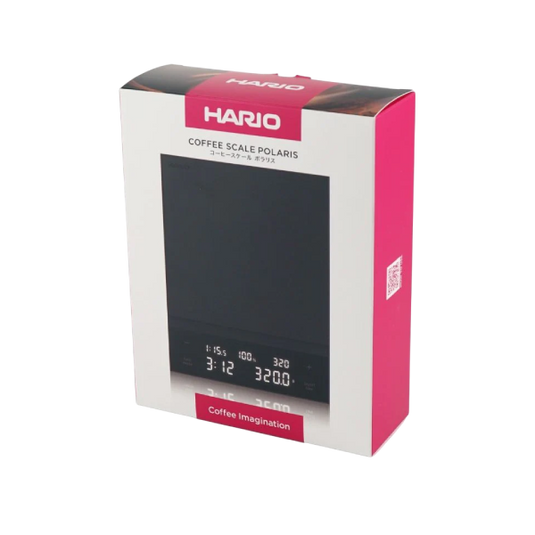 Hario Coffee Scale Polaris CST-2000-B 2000g: Black/White with Timer & Ratio Function