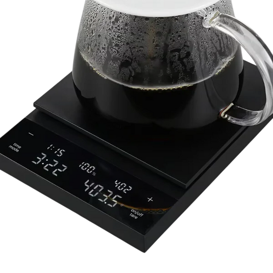 Hario Coffee Scale Polaris CST-2000-B 2000g: Black/White with Timer & Ratio Function