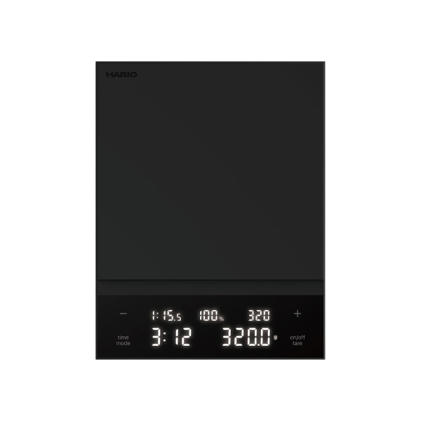Load image into Gallery viewer, Hario Coffee Scale Polaris CST-2000-B 2000g: Black/White with Timer &amp; Ratio Function
