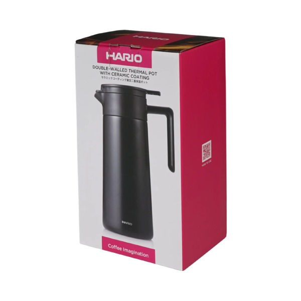 Load image into Gallery viewer, Hario Thermal Server Ceramic Coating CHP-800-B 800ml: Black/White Stainless steel body
