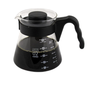 Hario V60 Coffee Server VCS-02B 700ml: With Heatproof glass Lid, Handle