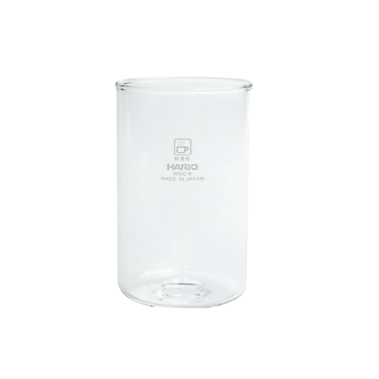 Replacement Hario cold dripper glass bowl made of high-quality heat-resistant glass for slow-drip coffee systems.