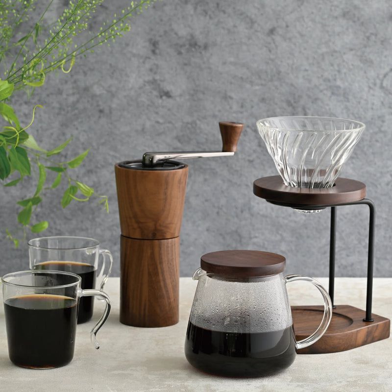 Load image into Gallery viewer, Hario Drip Stand Set Walnut image 4
