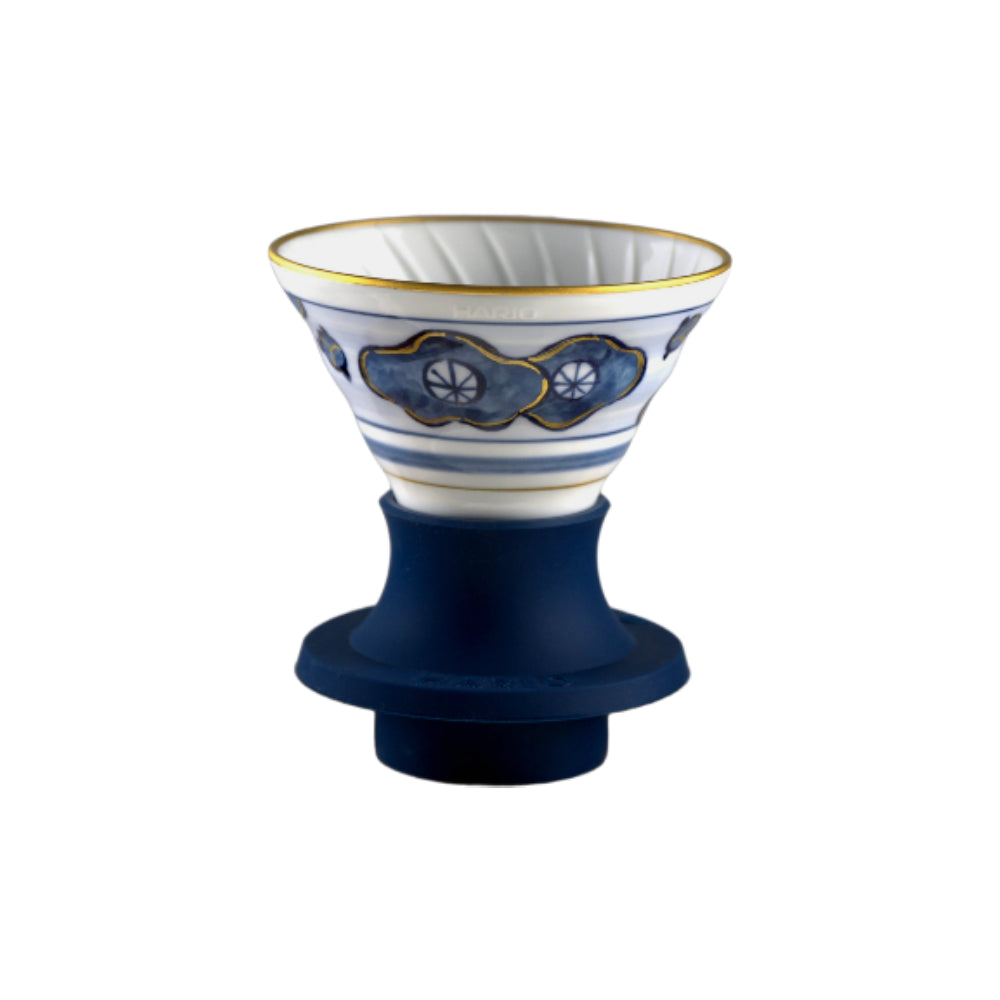 Hario Plum Motif Imari-Yaki Immersion switch dripper 02