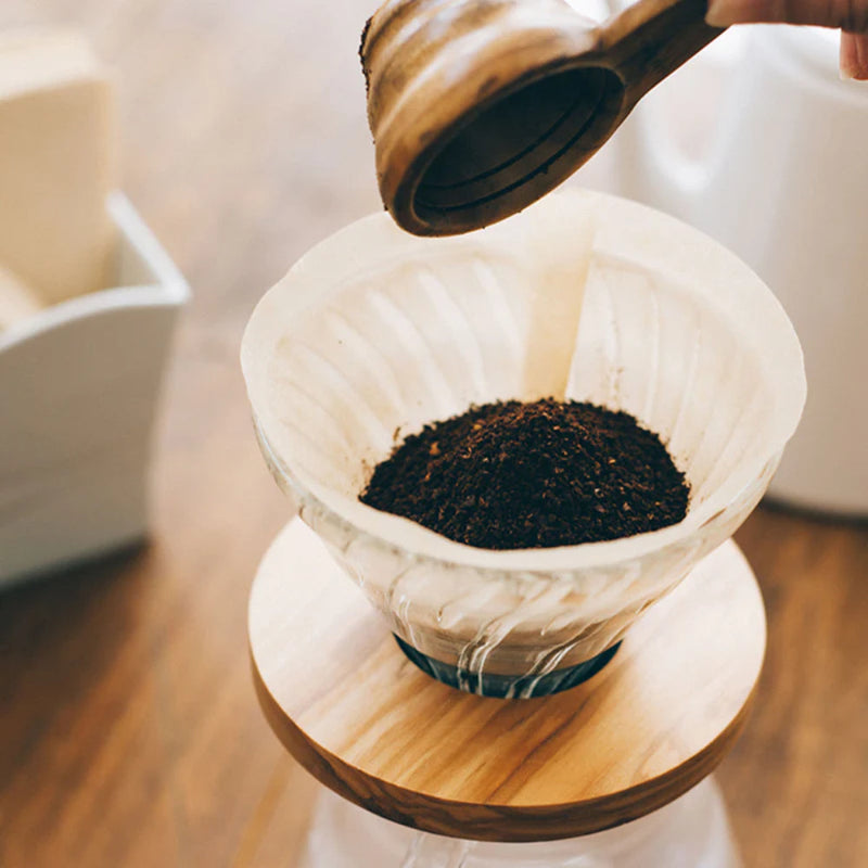 Load image into Gallery viewer, Hario V60 02 Glass and Olive Wood
