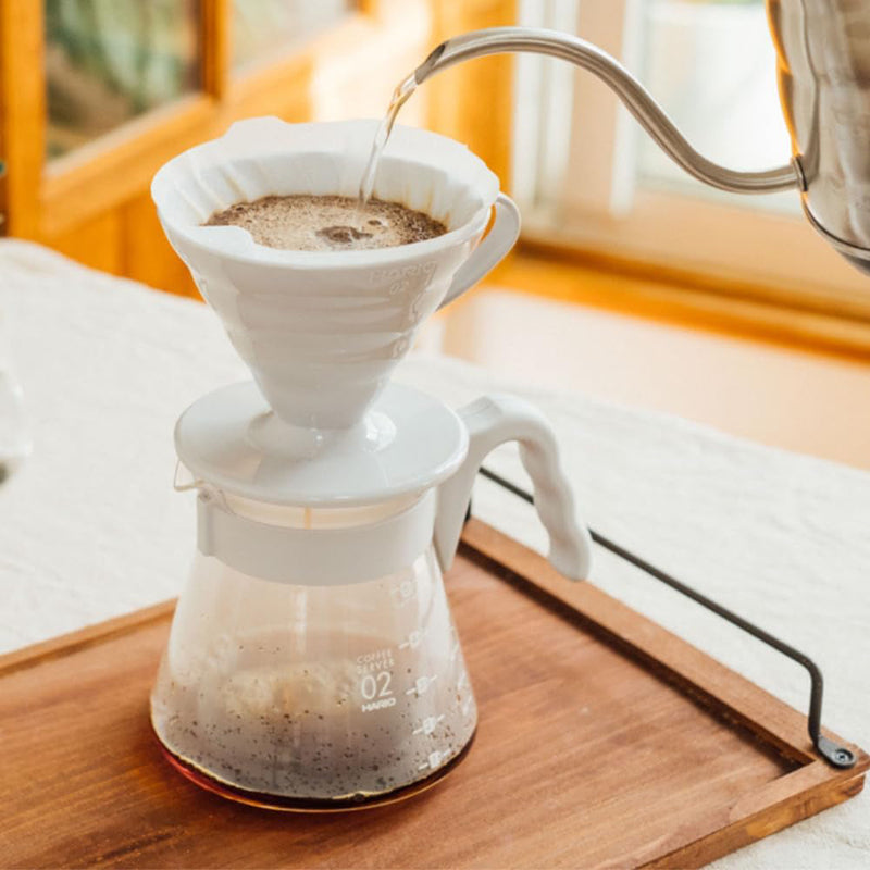 Load image into Gallery viewer, Hario V60 Coffee Server 02 Set Pale Grey
