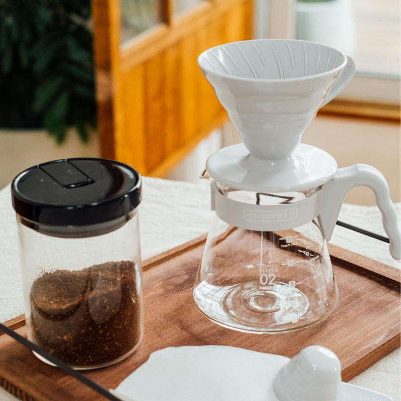 Load image into Gallery viewer, Hario V60 Coffee Server 02 Set Pale Grey
