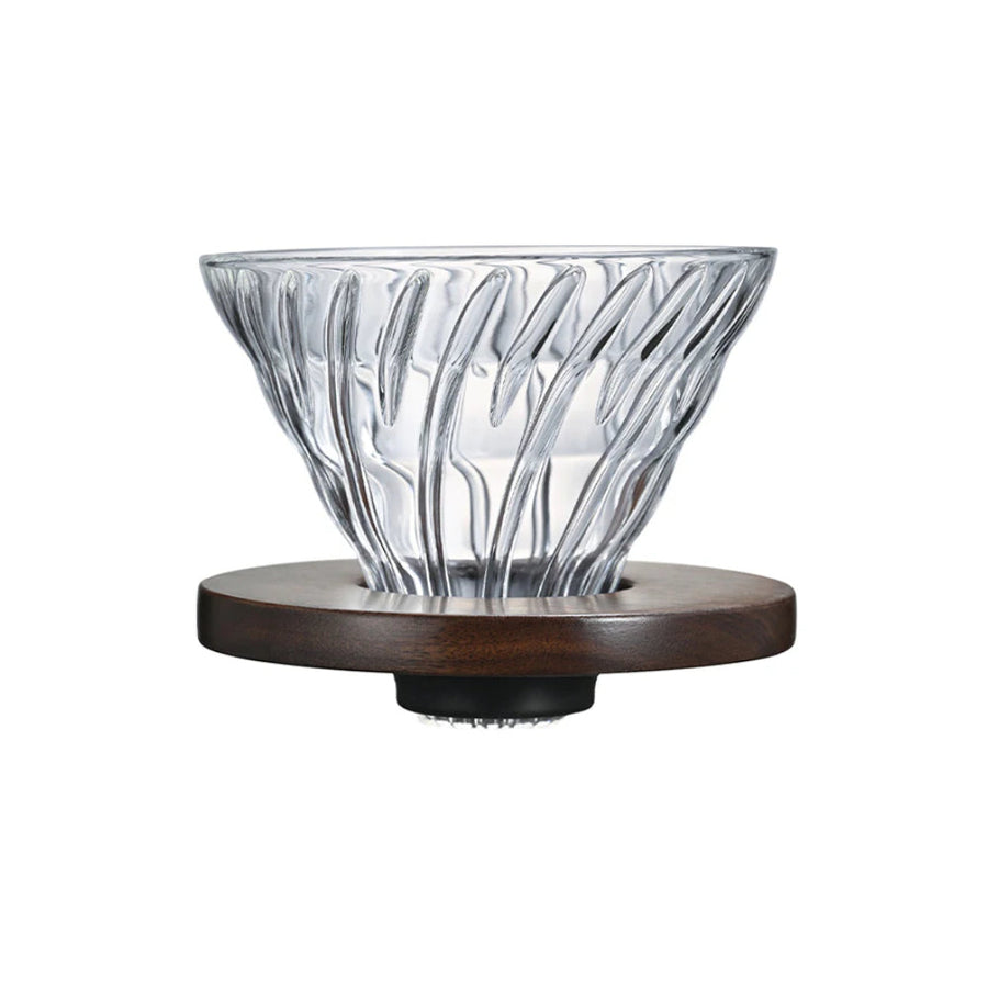 Hario V60 Glass Dripper Walnut