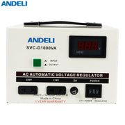 Andeli AC Voltage Stabilizer SVC 1000 VA 1 KVA Single (1) Phase 220V