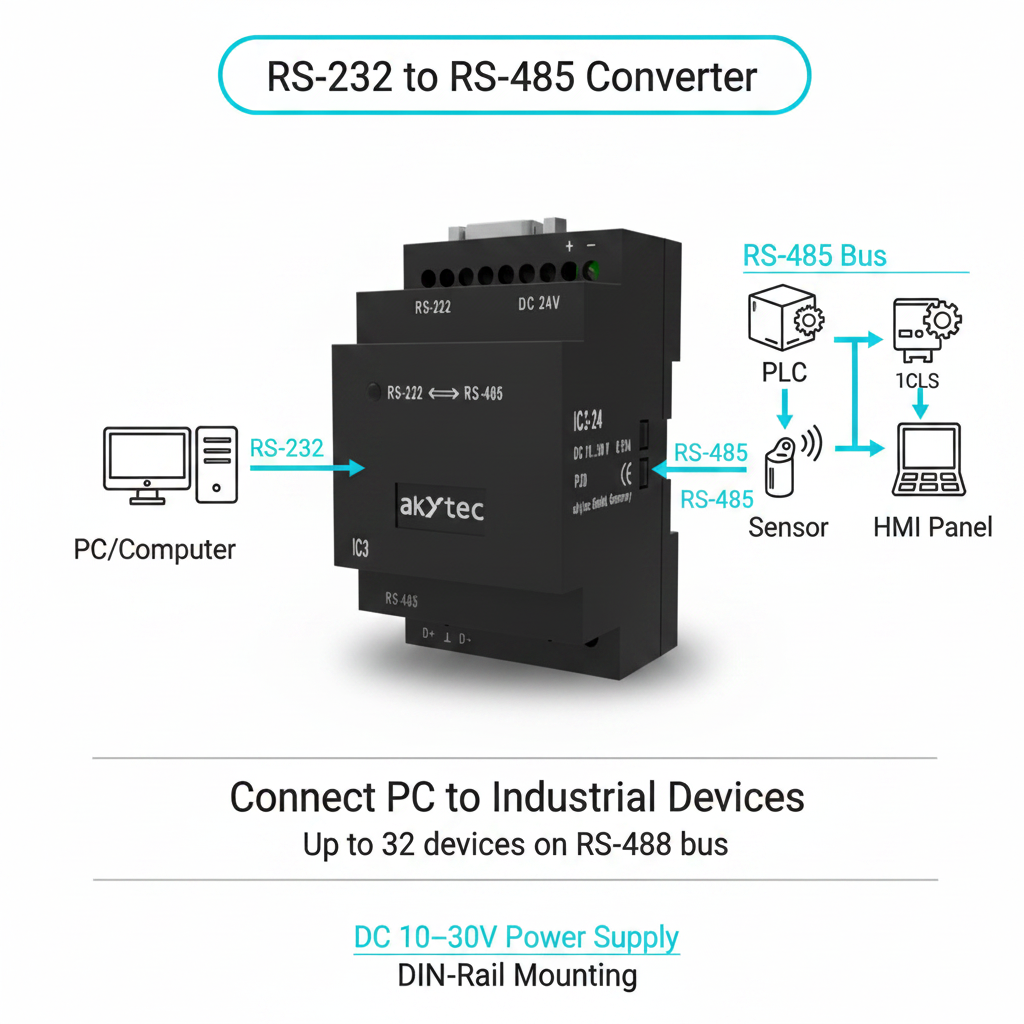 Akytec IC3 Converter RS232-RS485