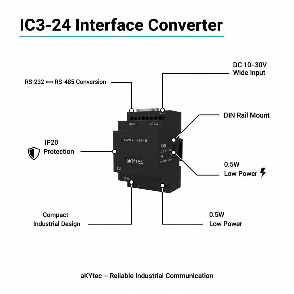 Akytec IC3 Converter RS232-RS485