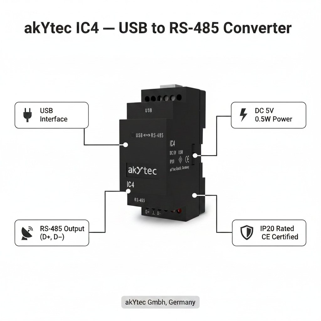 Akytec IC4 Converter USB-RS485