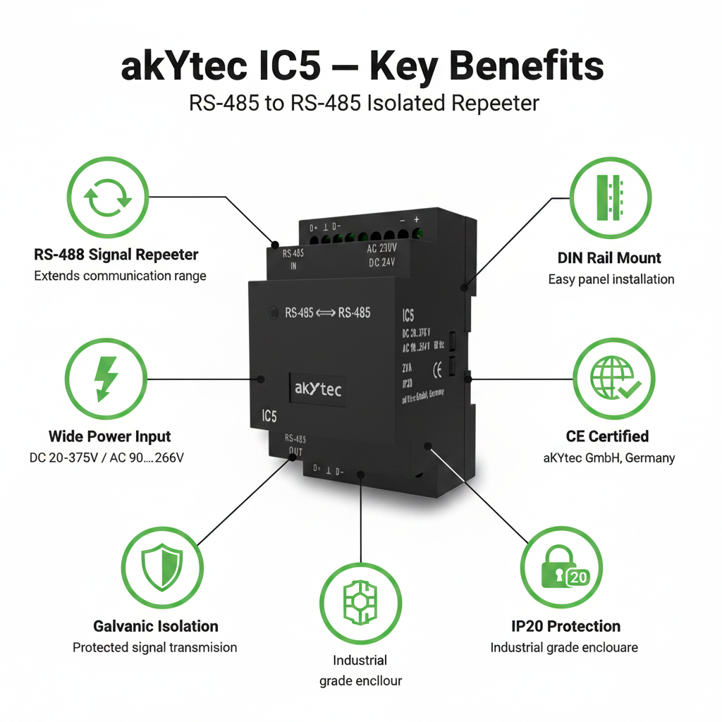 Akytec IC5 Repeater RS485