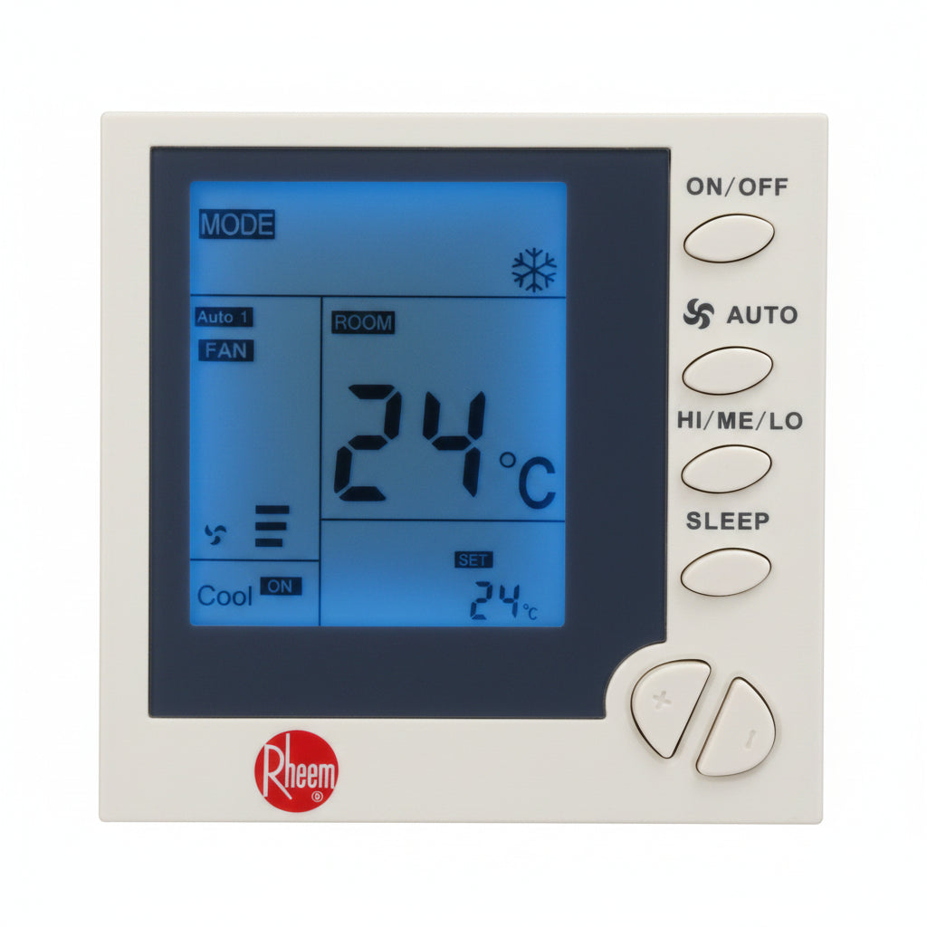 Rheem Air Conditioning Digital Thermostat SAS903XSLP-CO-S, 220V-3 Speed