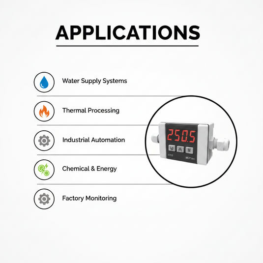 Akytec ITP11-R-W / ITP11-G-W Process Indicator 4-20 mA (Loop-Powered)