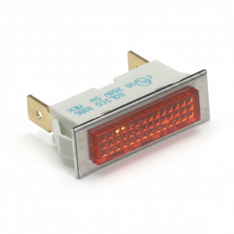Indicator Light 4996-5, Amber, 250V, Rectangle