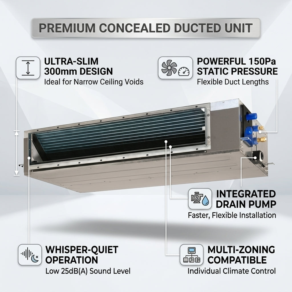 Daikin Ducted Splits for VRV Systems 4.5 Ton 15.8 kW 6.0 HP 54,000 Btu/h FXSQ140A