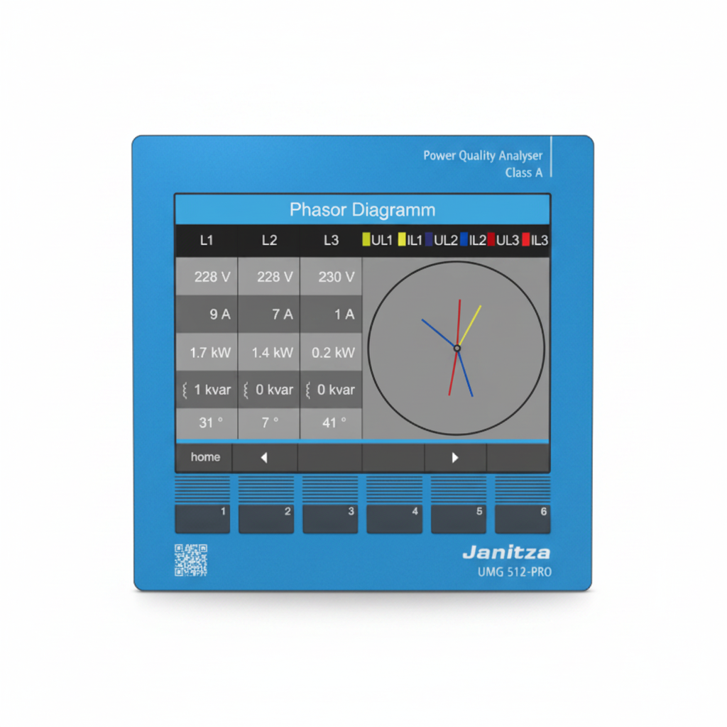 Janitza Power Supply Analyzer UMG 512 PRO 95V 240V AC UL