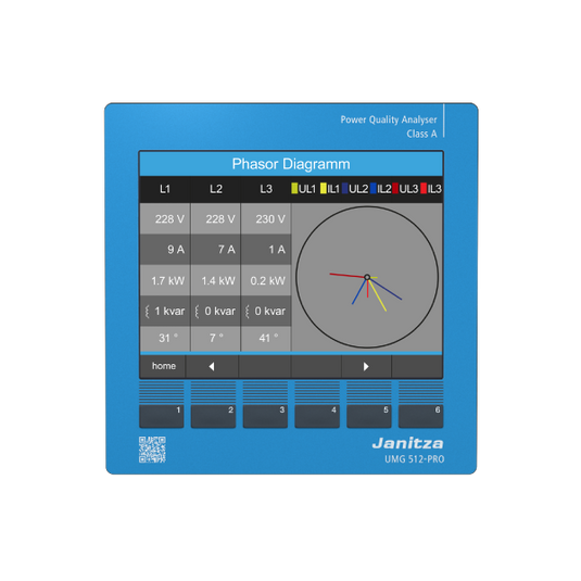 Janitza Power Supply Analyzer UMG 512 PRO 95V 240V AC UL