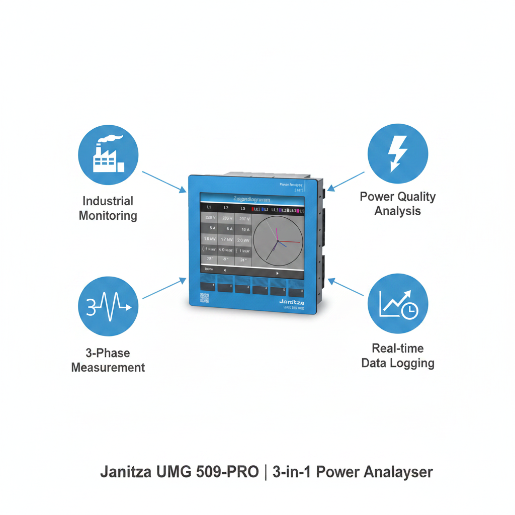 Janitza UMG 509 PRO Multi-functional Power Quality Analyzer