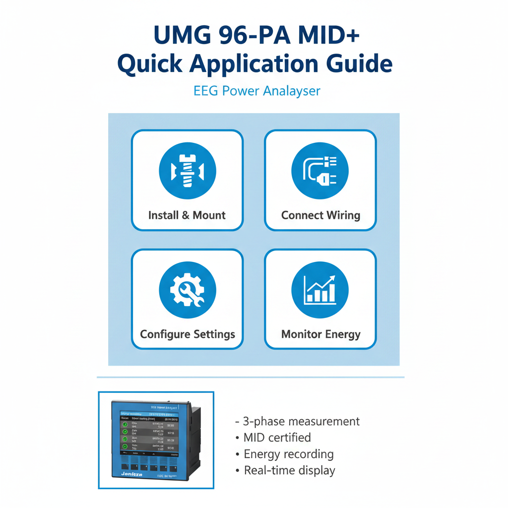 Janitza UMG 96-PA-MID+ Energy Measurement Device