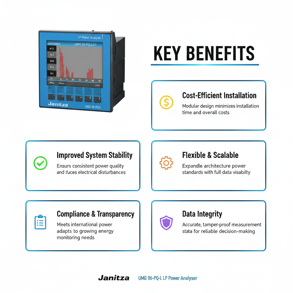 Janitza UMG 96-PQ-L-LP Expandable Modular Power Analyzer