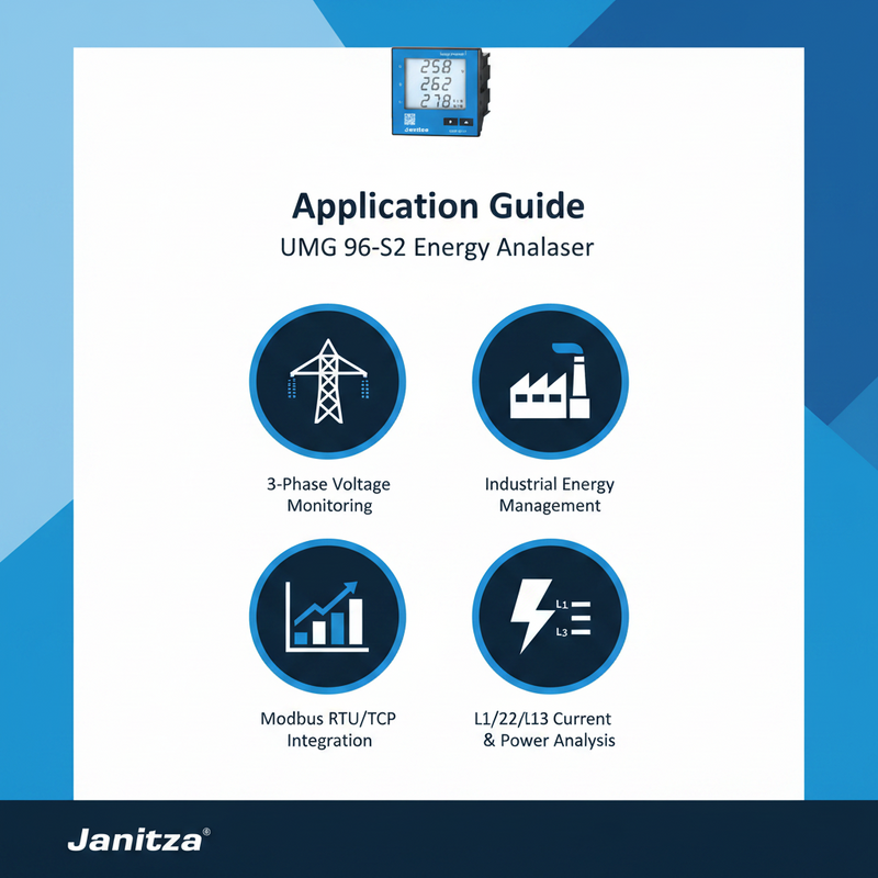 Load image into Gallery viewer, Janitza UMG 96-S2 Energy Analyzer with Modbus

