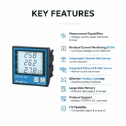 Janitza UMG 96RM-E Multi-functional power analyzer with Ethernet and RCM