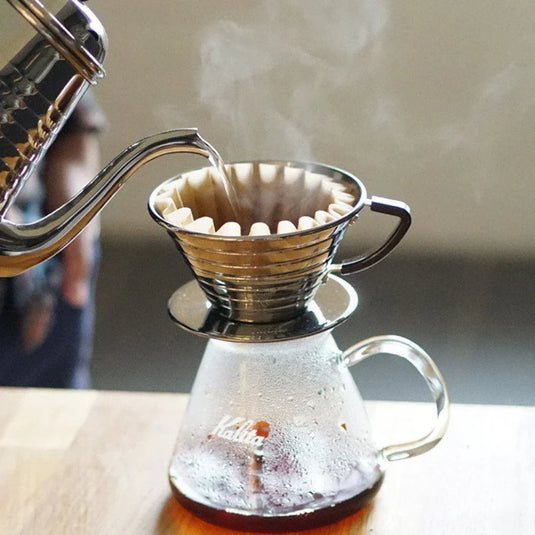 Kalita Wave 185 Stainless Steel Dripper – 2-4 Cups image 3