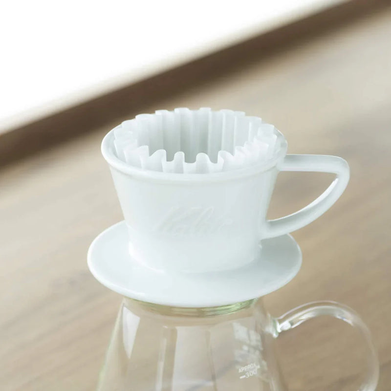 Load image into Gallery viewer, Kalita Wave Dripper White Ceramic 185 image 5
