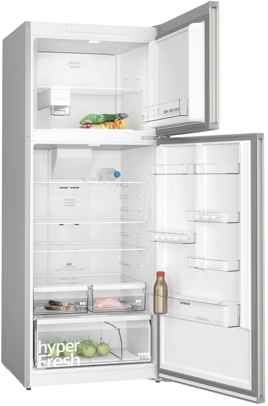Siemens KD76NXIE0M Top Mount Refrigerator iQ300 Stainless Steel, 542L