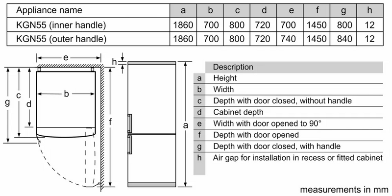 Load image into Gallery viewer, Siemens KG55NVLE0M Bottom iQ300 Freezer Refrigerator, 483 L
