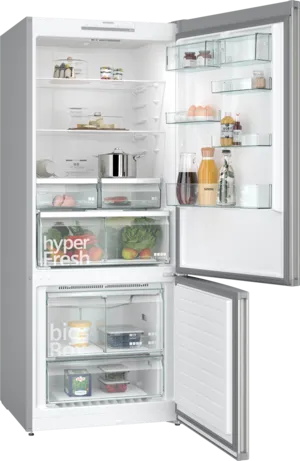 Load image into Gallery viewer, Siemens KG76NVI31M Bottom Freezer Refrigerator Silver Inox
