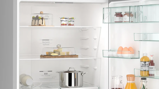 Siemens KG76NVI31M Bottom Freezer Refrigerator Silver Inox