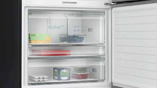 Siemens KG86PAXB0M Bottom Freezer iQ700 Brushed Black, 682L