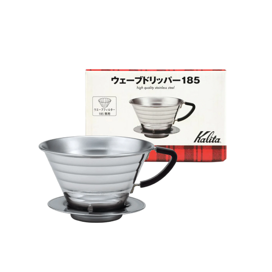Kalita Wave 185 Stainless Steel Dripper – 2-4 Cups image 2