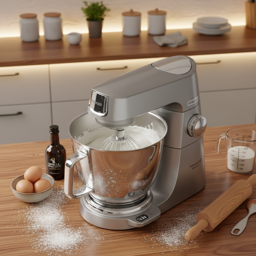 Kenwood Kitchen Machine Titanium Chef Baker XL Silver KVL85.704SI