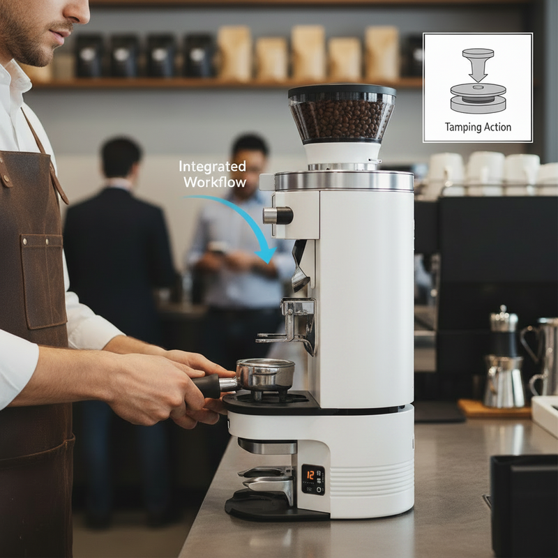 Load image into Gallery viewer, PUQpress M5 Automatic Coffee Tamper White
