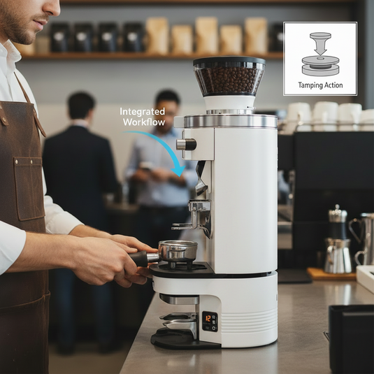 PUQpress M5 Automatic Coffee Tamper White